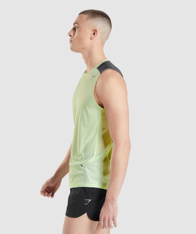 Men's Gymshark Speed Evolve Tanks Mint | CA N1A80D